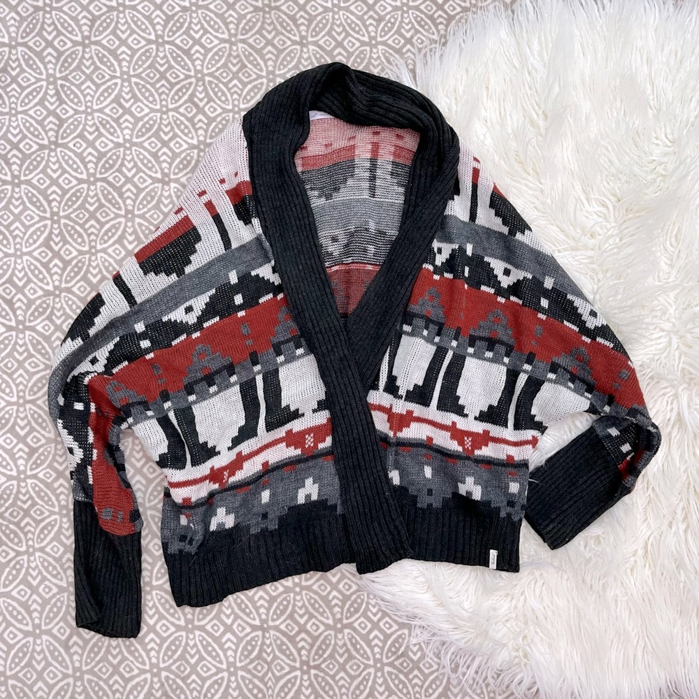 Woolrich Southwestern Open Cardigan Sweater XL